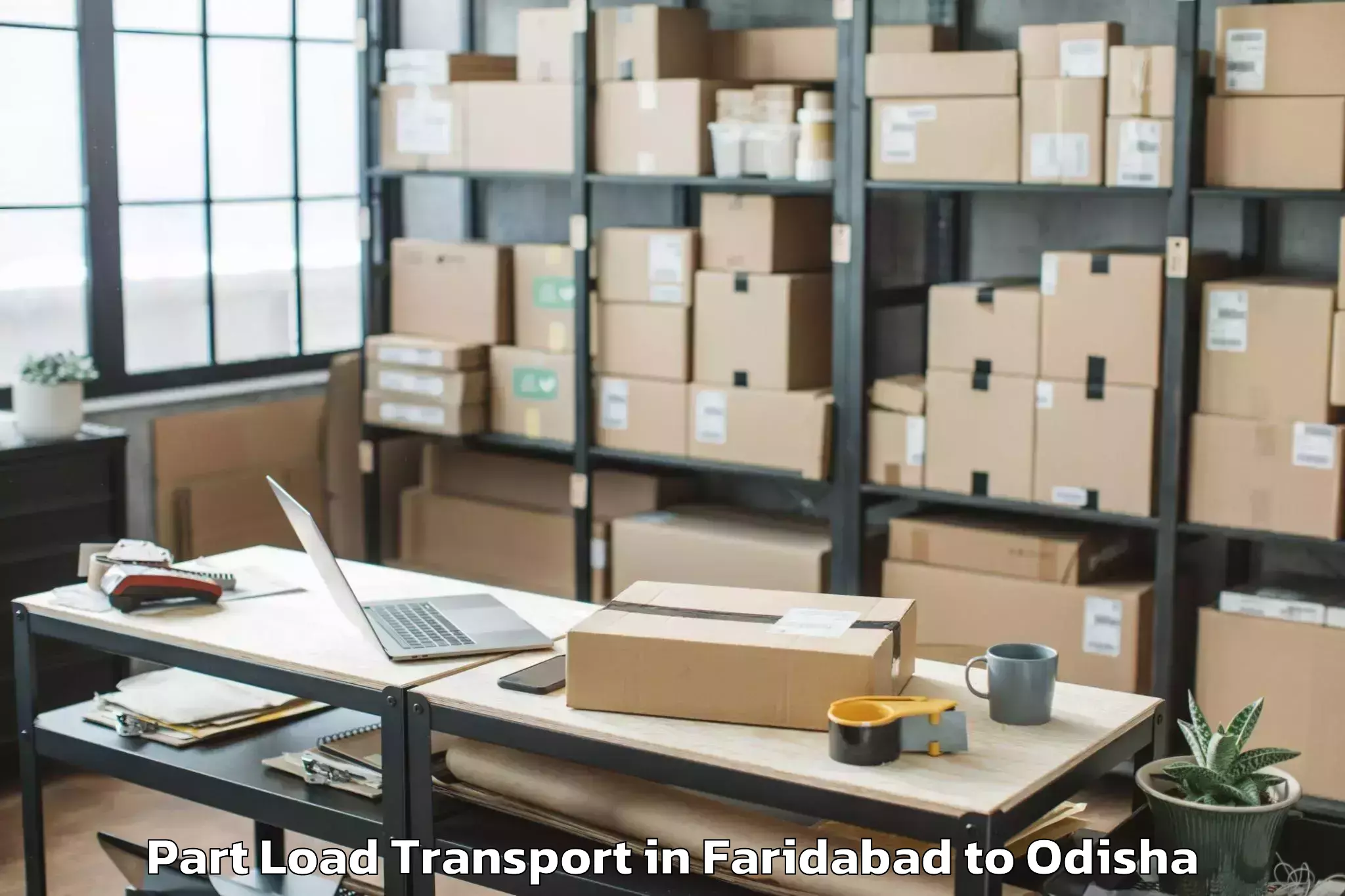 Comprehensive Faridabad to Kotaparh Part Load Transport